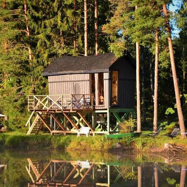 Dragon house in the tree! Jacuzzi, Sauna ,apkure!, hotel a Pastende