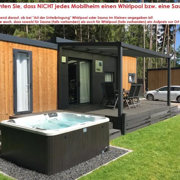 WA100 - Moderne Mobilheime im Oberpfälzer Seenland, hotel v destinaci Wackersdorf