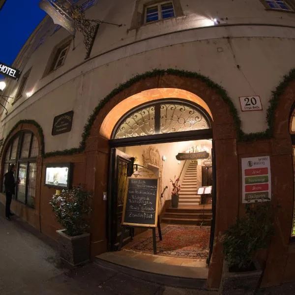 Altstadt Hotel Stadtkrug, hótel í Salzburg