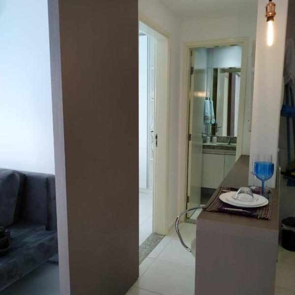 Flat Terreo Muro Alto condomínio clube com sala e quarto climatizados - Foto 3