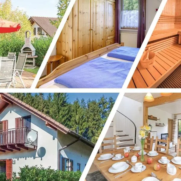 Seepark Kirchheim Ferienhaus bei Nina mit Sauna, hotel in Olberode