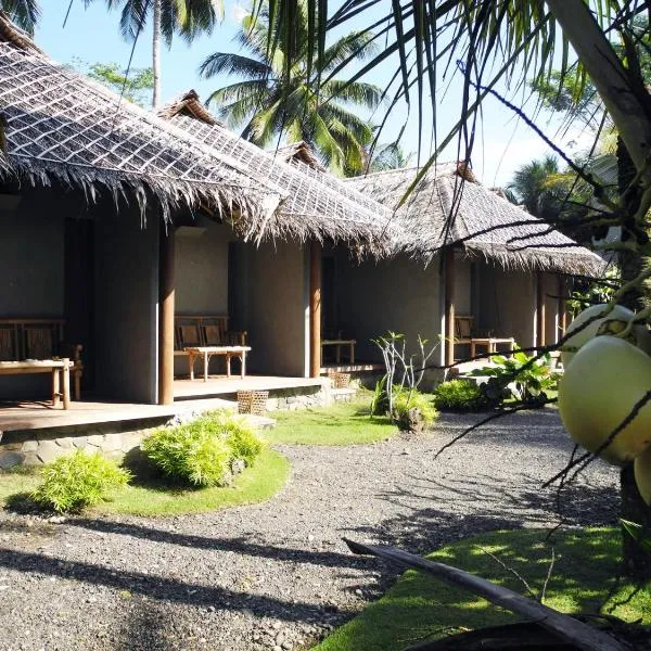 Bale Karang Cottages, hotell i Batukaras