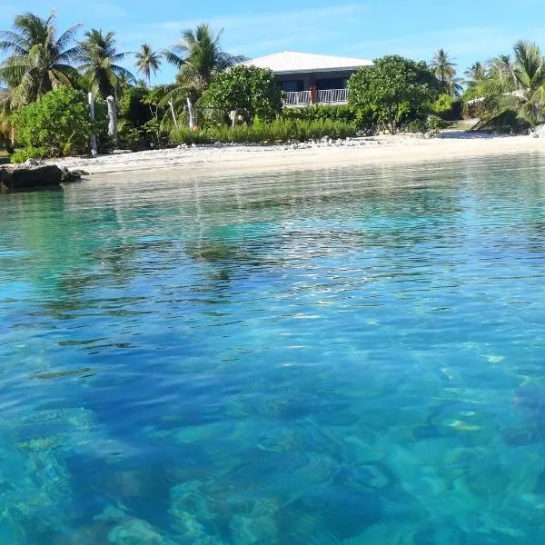 Pension Tiputa Lodge Rangiroa: Tiputa şehrinde bir otel