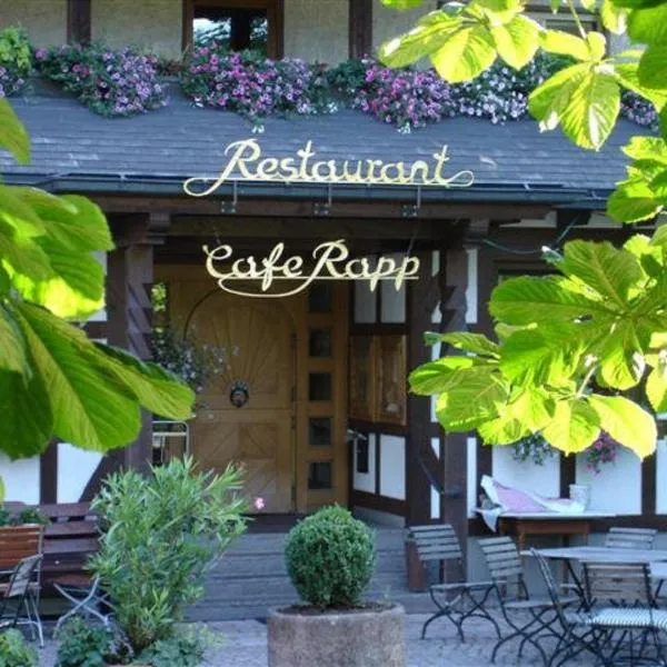 Hotel Restaurant Café Rapp, hótel í Königsfeld im Schwarzwald