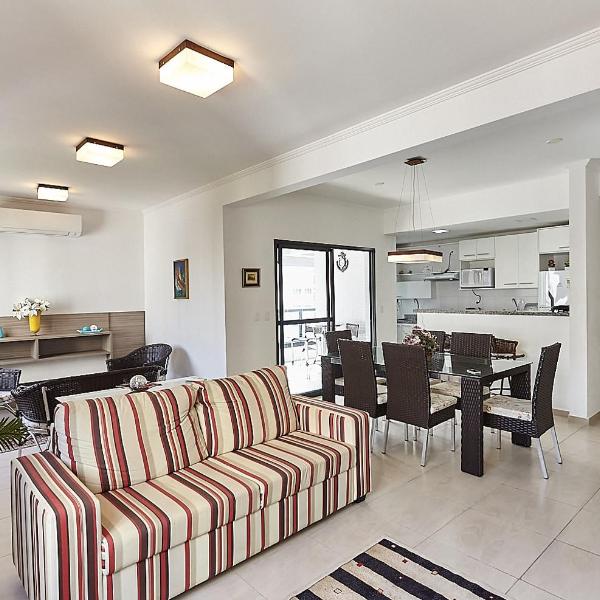 Flat Pérola do Atlântico - 3 dormitórios com varanda gourmet - Praia das Pitangueiras