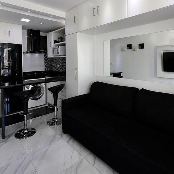 Studio moderno com vista privilegiada para a praia - Foto 4