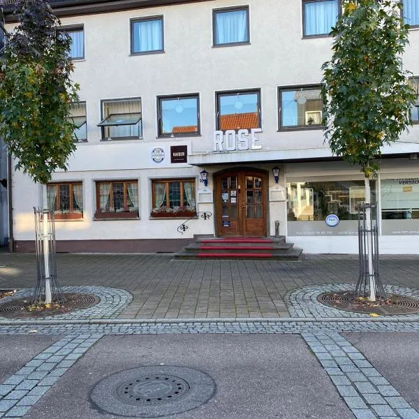 Hotel Goldene Rose, hótel í Ebersbach an der Fils