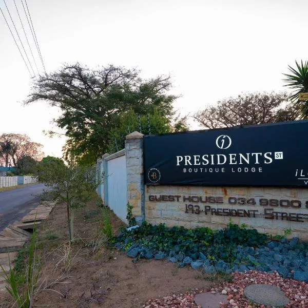 Presidents Boutique Lodge by Ilawu, hotel en Vryheid