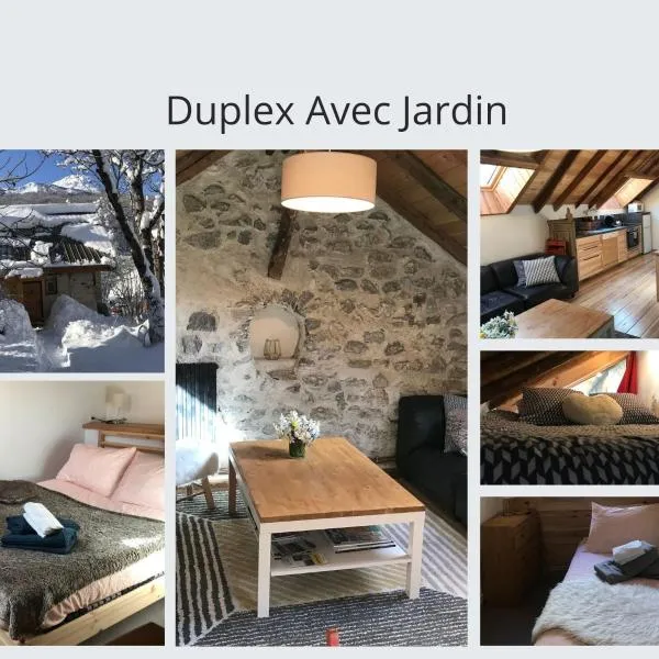 Appartement Duplex avec Jardin Attenant、ブリアンソンのホテル