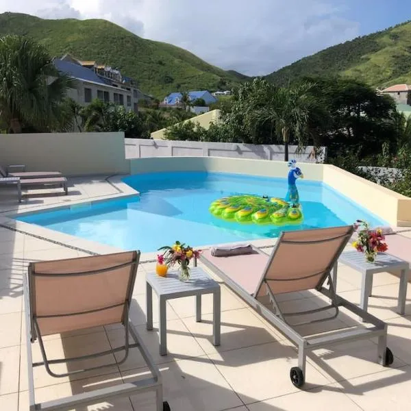 Beautiful suite S3, pool, sea view, Pinel Island, hotel v mestu Cul de Sac