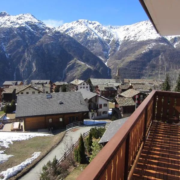 Appartement in 1700m mit Traumblick, ξενοδοχείο σε Grächen