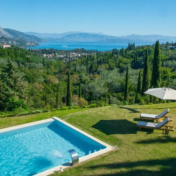 Ionian Sea View Villa、カト・コラキアナのホテル