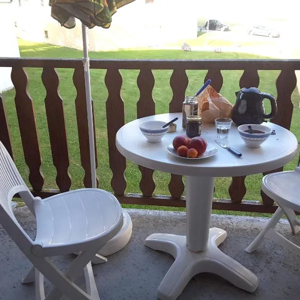 Appartement d'une chambre a Metabief a 400 m des pistes avec piscine interieure et balcon, hotel in Remoray