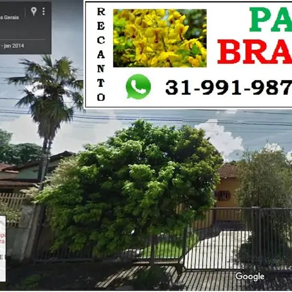 Recanto Pau Brasil, hotel em Caetanópolis