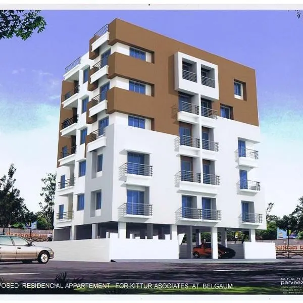 Hayat-Bi Residency service apartment, hotel v destinaci Belagávi