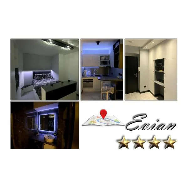 Confidentiel Standing-Climatisé-Parking & Terrasse Privé - Port de Plaisance, hotell i Évian-les-Bains