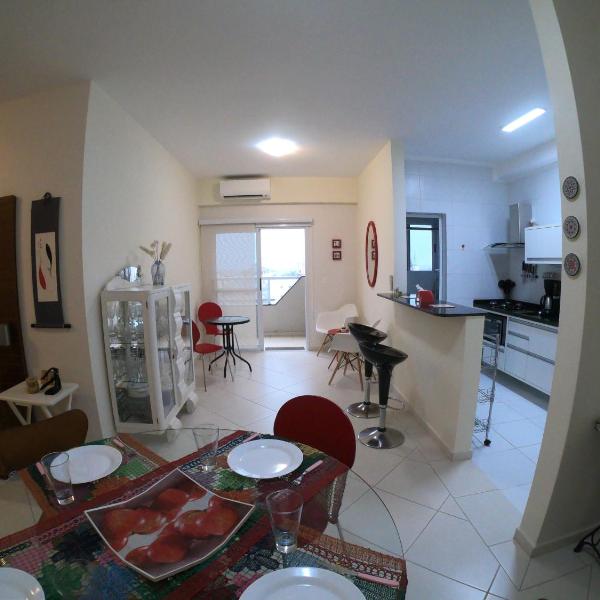 Apto Ubatuba, excelente localização ! Ar condicionado nos quartos e sala! - Foto 4