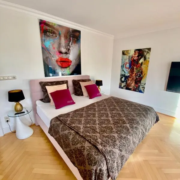 Villa am Steinhuder Meer App Suite-La Fleur-mit Pantry Küche, Luftreinigungssystem, Garten, WLAN, ξενοδοχείο σε Steinhude