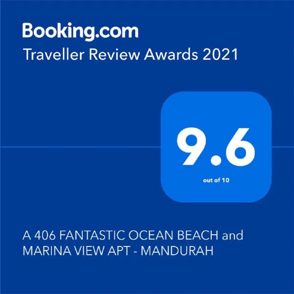 A 406 FANTASTIC OCEAN BEACH and MARINA VIEW APT - MANDURAH, hotel a Mandurah