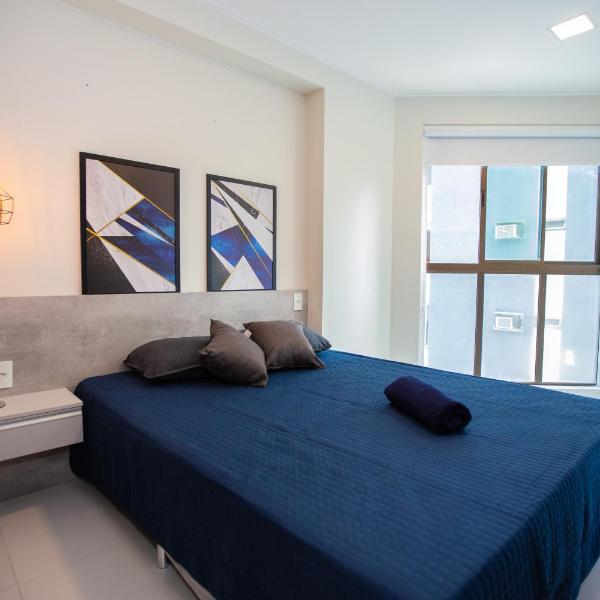 Flat completo em boa viagem com área de lazer e vista mar - novo apt 305