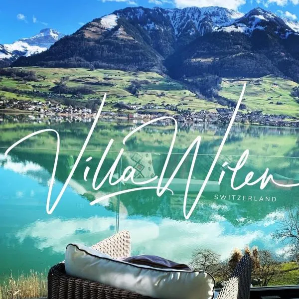 Luxury loft on top of Villa Wilen with tremendous views by the lake, hotel v destinaci Sarnen