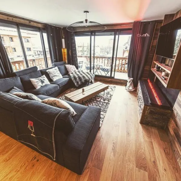 spot, exceptl 80 m2, centre Alpe d Huez, ski au pied, Ménandière, 8 pers, 3ch, 3sdb, hôtel à L'Alpe-d'Huez
