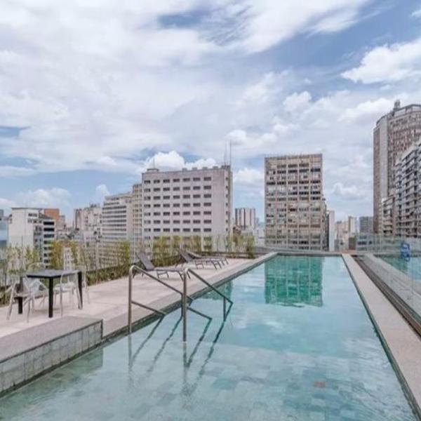 Loft com Piscina, Academia e localização privilegiada - 100 metros do Metro