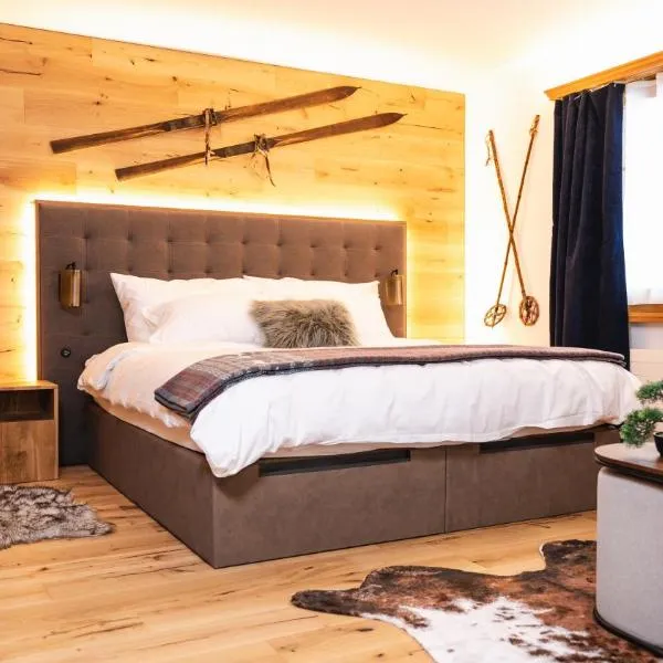 Wunderstay Alpine 3 Chic Studio Central Location, hotel en Klosters Serneus