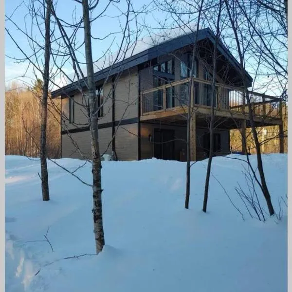 Chalet le Caribou- Chalets Galaxia, hotel in Saint-Alphonse-Rodriguez