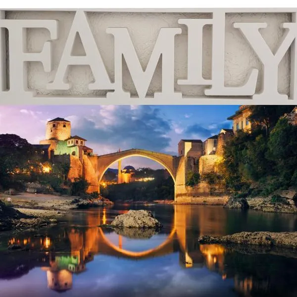 FAMILY apartment near Old Town, hotel in Mostar