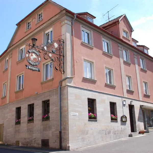 Gasthaus Zum güldenen Rößlein, готель у місті Helmstadt