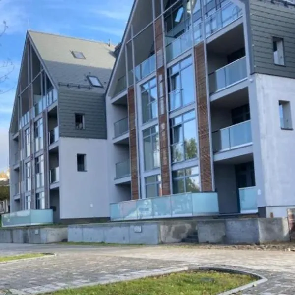 Nowoczesny Apartament z widokiem na jezioro, hotel in Charzykowy