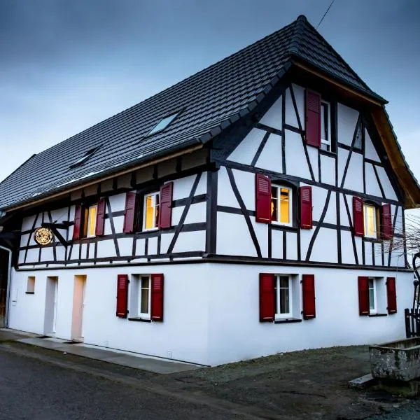 Gîte Les Sabots de Paille, Alsace Haut-Rhin, hotel v destinaci Ballersdorf