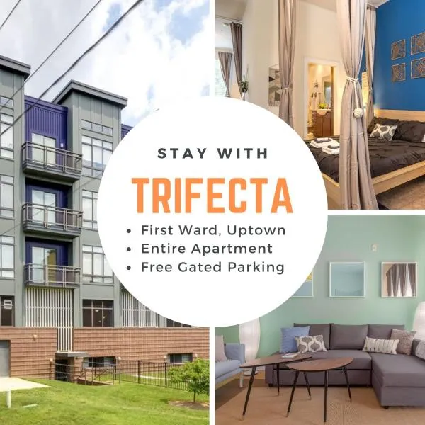Trifecta 10 Min Walk to 7th St Market Superhost, hotel en Charlotte