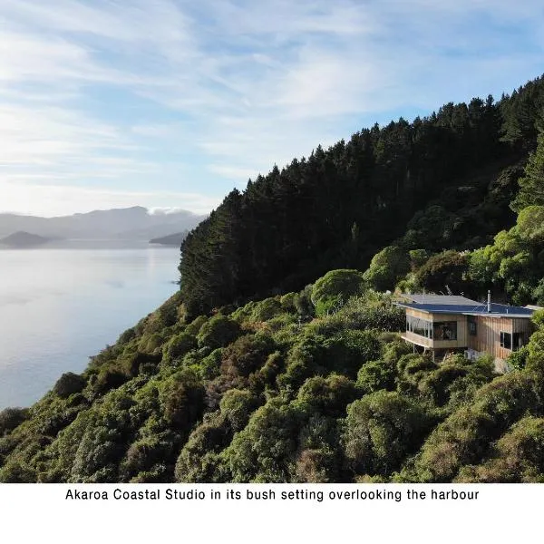 Akaroa Coastal Studio、Takamatua Bayのホテル