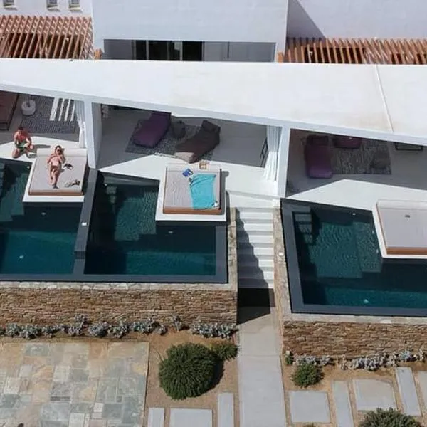 Tinos Blend Suites, hotell i Agios Sostis