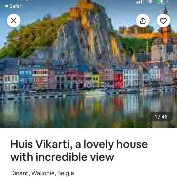Vikarti Stay, a lovely house with incredible view, hotel v destinaci Dinant