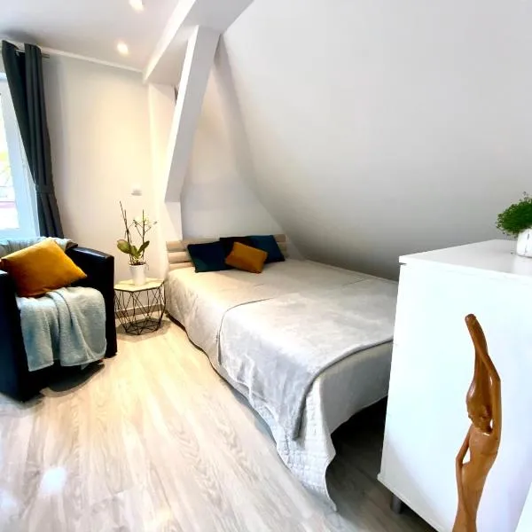 Urocze poddasze w domku jednorodzinnym na Kaszubach, hotel v destinaci Goręczyno