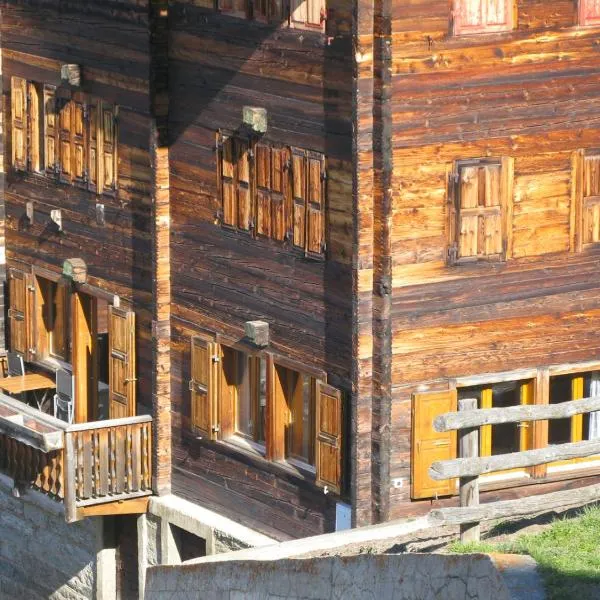 Alpia 26 - Zwei Zimmerwohnung in traditionellem Walliser Haus: Gasenried şehrinde bir otel