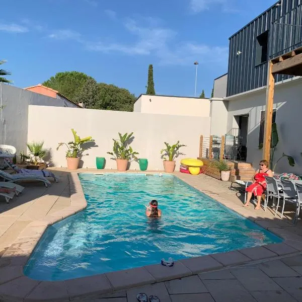 Duplex indépendant avec accès piscine, hotel em Vendargues
