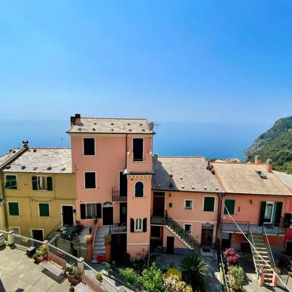 Framura, Ampio appartamento con terrazzo vista mare, hotel v destinaci Framura
