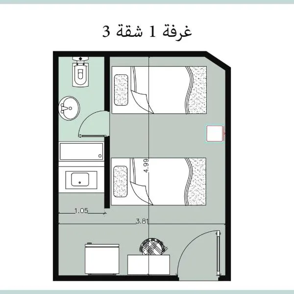 suite 1 f3 or f4 villa114 2beds garden viwe Green Beach، فندق في Al Qaşabah ash Sharqīyah