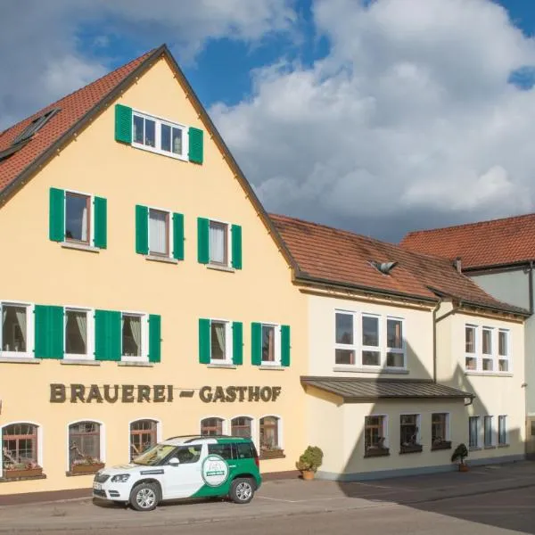 Brauereigasthof zum Lamm, hotel v destinaci Untergröningen