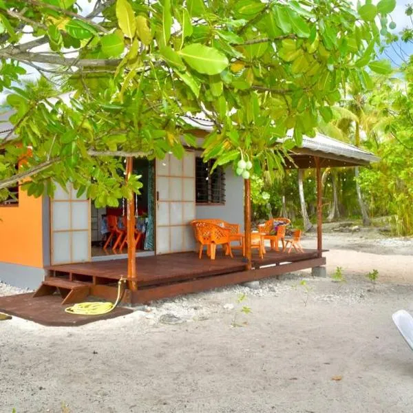 Hiti Tikehau, the ocean side bungalow, hotelli Tikehaussa