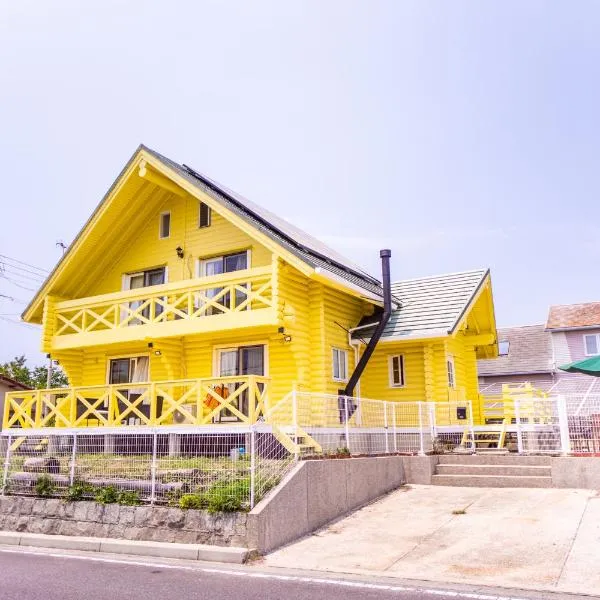 Awaji Large Log house in Goshiki 2, hotel v destinaci Sumoto