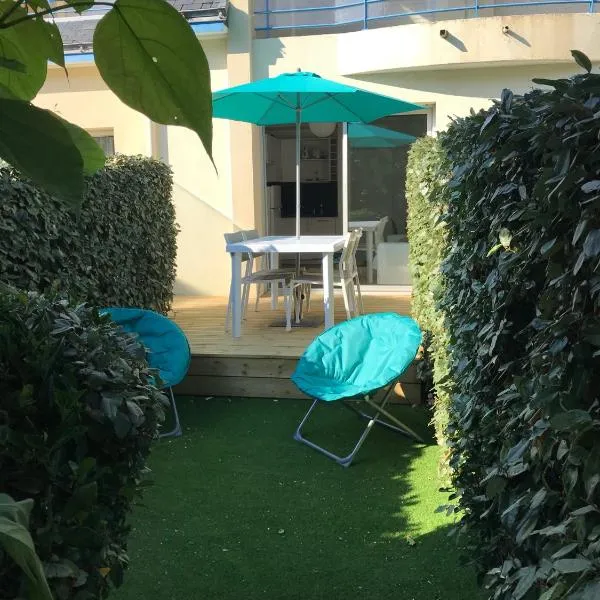 Studio Les Pétrels avec terrasse et jardinet à 2 pas de la plage โรงแรมในปอร์นิเชต์