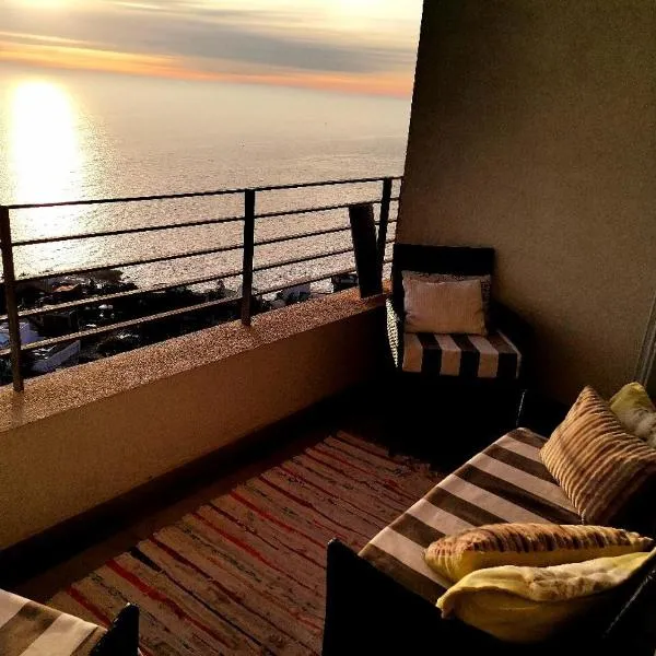 Departamento Reñaca maravillosa vista al mar, hotel a Las Ramaditas