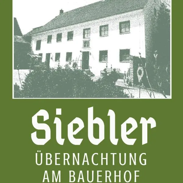 Siebler Übernachtungen am Bauernhof, khách sạn ở Wolnzach