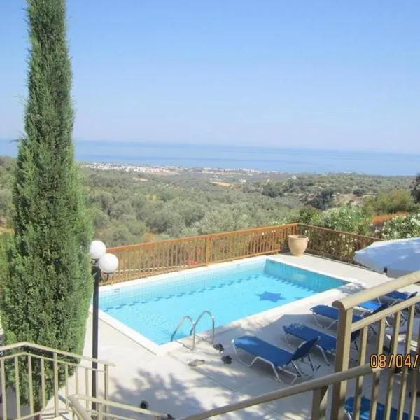 Beautiful Holiday house for 10 persons, with swimming pool, hotel v destinaci Réthymno