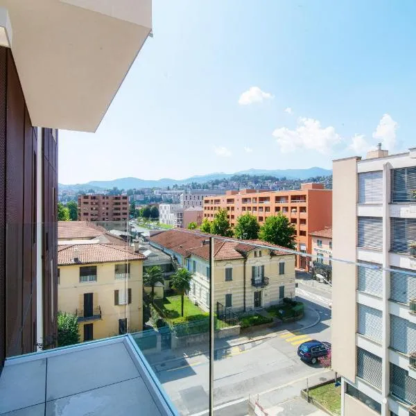 Flat Iron Apartments by Quokka 360 - Stylish Urban Stay 5 Minutes from Lugano Centre、Viganelloのホテル